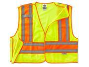 8245PSV S M Lime Public Safety Vest