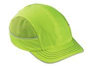 8950 Lime Short Brim Bump Cap