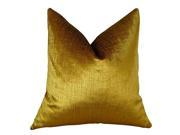 Plutus Lumiere Bronze Handmade Throw Pillow Double sided 12 x 25