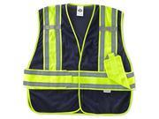 8240HL M L Navy Class 2 Two Tone Expandable Vest