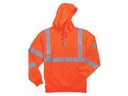 8393 XL Orange Class 3 Hooded Sweatshirt