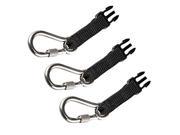 3025 Standrd Black Accessory Pack Retractables SS Carabiners