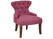 Curves Fabric Hour Glass Accent Chair