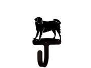 Village Wrought Iron WH-105-S Dog Wall Hook Small - Black Village Wrought Iron WH-105-S Dog Wall Hook Small - Black