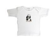 White Short Sleeve T Shirt Panda 6 12 months