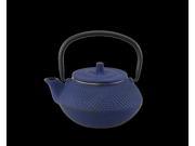 Kyusu 10 oz. Cast Iron Tea Pot Blue