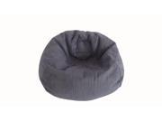 Large Microsuede Bean Bag in Washed Blue
