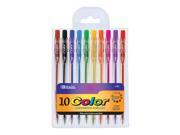 Bazic 1720 24 10 Retractable Color Pen Pack of 24