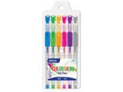 BAZIC 6 Glitter Color Gel Pen w Cushion Grip