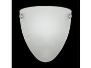 One Light Wall Sconce with Satin Etched Glass