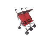 Twin umbrella stroller side by side 6 x 12 wheel with net bag at handle