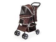Pet Stroller 6 x 6 inch Wheel With Cup Holder