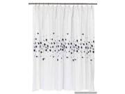 Dots Extra wide 100% polyester fabric shower curtain size 108 wide x 72 long