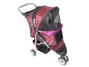 Pet Jogging Stroller With Cup Holder Brown
