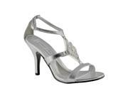Touch Ups Damaris Womens Size 6 Silver Dress Sandals Shoes