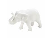 SMALL WHITE CERAMIC ELEPHANT