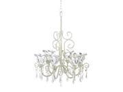 CRYSTAL BLOOMS CANDLE CHANDELIER