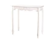 WHITE SCALLOPED HALL TABLE