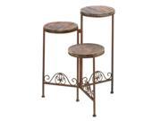 RUSTIC TRIPLE PLANTER STAND