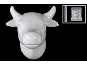 Urban Trends Decorative Ceramic Cow Head Wall Decor White