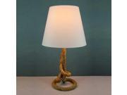BENZARA 67663 METAL ROPE PIER FLOOR LAMP LOOKS LIKE A DECORATIVE SCULPTURE
