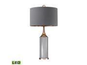 Tall Gold Cone Neck LED Lamp