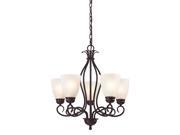 Chatham 5 Light Chandelier In Oil Rubbed Bronze