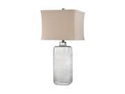 Hammered Grey Glass Lamp
