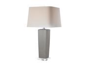 Tapered Grey Ceramic Lamp