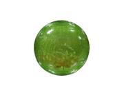 Small Green Crackled Glass Ball w LED Lights