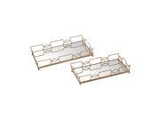 Bow Tie Mirrored Trays