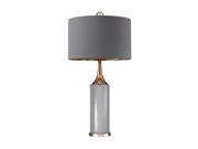 Tall Gold Cone Neck Lamp