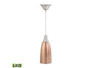 Copper And Marble LED Hanging Lamp