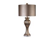 Copper Ribbed Tulip Table Lamp