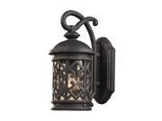 Tuscany Coast 1 Light Exterior Wall Mount In Weathered Charcoal