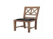 Becka Wood and Leather Dining Chair