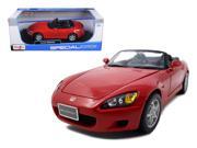 Honda S2000 Red 1 18 Diecast Model Car by Maisto