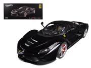 Ferrari Laferrari F70 Hybrid Elite Edition Black 1 18 Diecast Car Model by Hotwheels