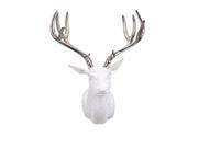 Bowen White and Silver Deer Wall Mount