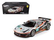 Ferrari 458 Italia GT2 24 Hours Of Le Mans 89 Elite Edition 1 18 Diecast Model Car by Hotwheels