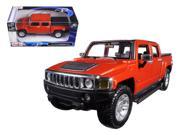 2009 Hummer H3T Orange 1 26 Diecast Model Car by Maisto