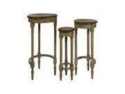 Antique Inspired Nesting Tables Set of 3