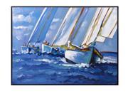 Sail Away Framed Oil Painting