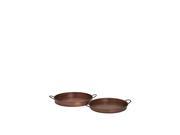 Tarson Copper Plated Trays Set of 2