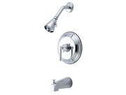 Kingston Brass KB2631EL Pressure Balance Tub Shower Faucet Polished Chrome