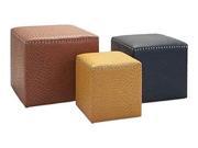 Clark Ottomans Set of 3