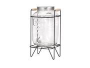 Nantucket Glass Jar Drink Dispenser with Stand