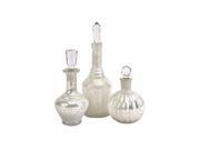Curran Glass Bottles w Stoppers Set of 3