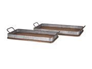 Jarvis Decorative Wood Trays Set of 2