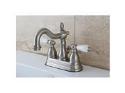 Kingston Brass KB1608PL Two Handle 4 in. Centerset Lavatory Faucet with Retail Pop up